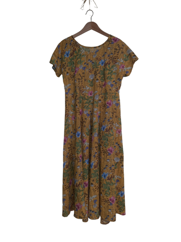 The Maxi I Dress Wildflowers on Yellow Size M