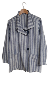 Boxy Striped Jacket Size Medium